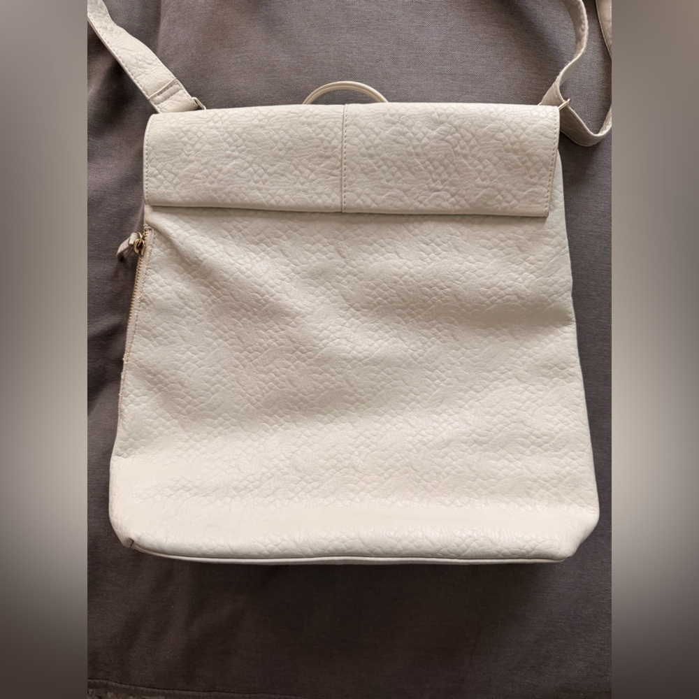 POVERTY FLATS by rian Cream Satchel - Picture 4 of 9